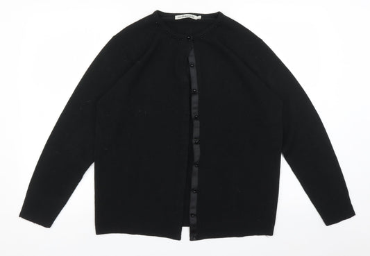 cashmasoft Womens Black   Cardigan Jumper Size L