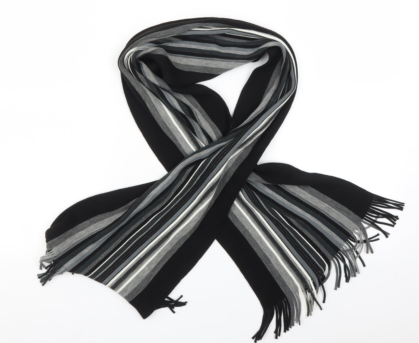 Prworn Mens Multicoloured Striped  Scarf  Size Regular