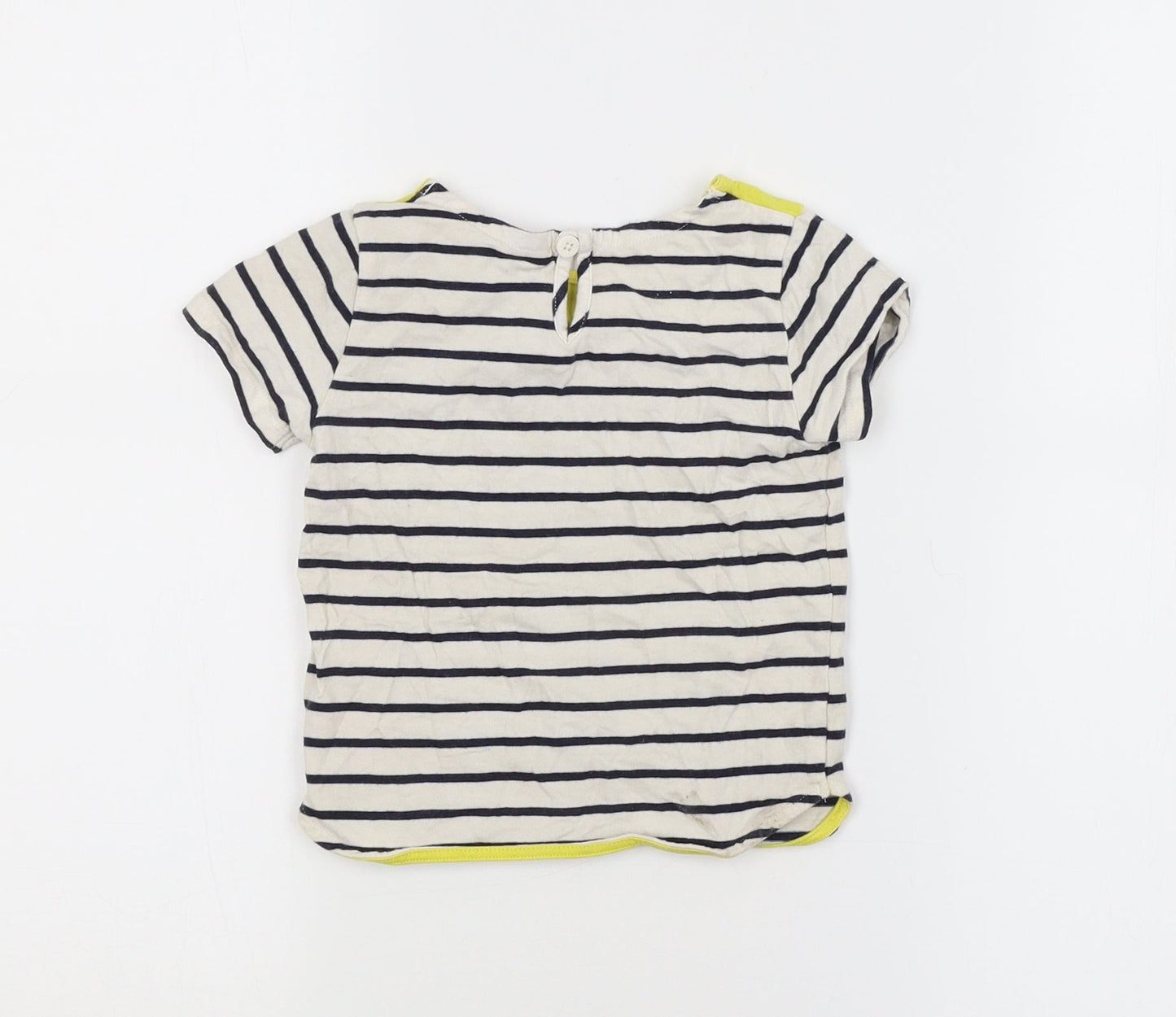 JUNIOR J Girls Multicoloured Striped  Basic T-Shirt Size 2-3 Years
