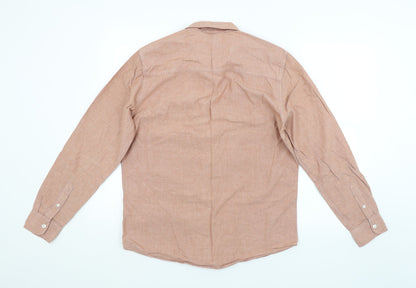Back view of ACW85 men’s multicoloured button-up, size M