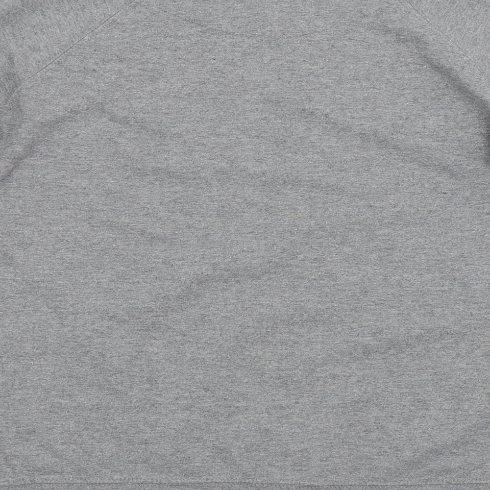 Delta Fleece Womens Grey   Pullover Sweatshirt Size M