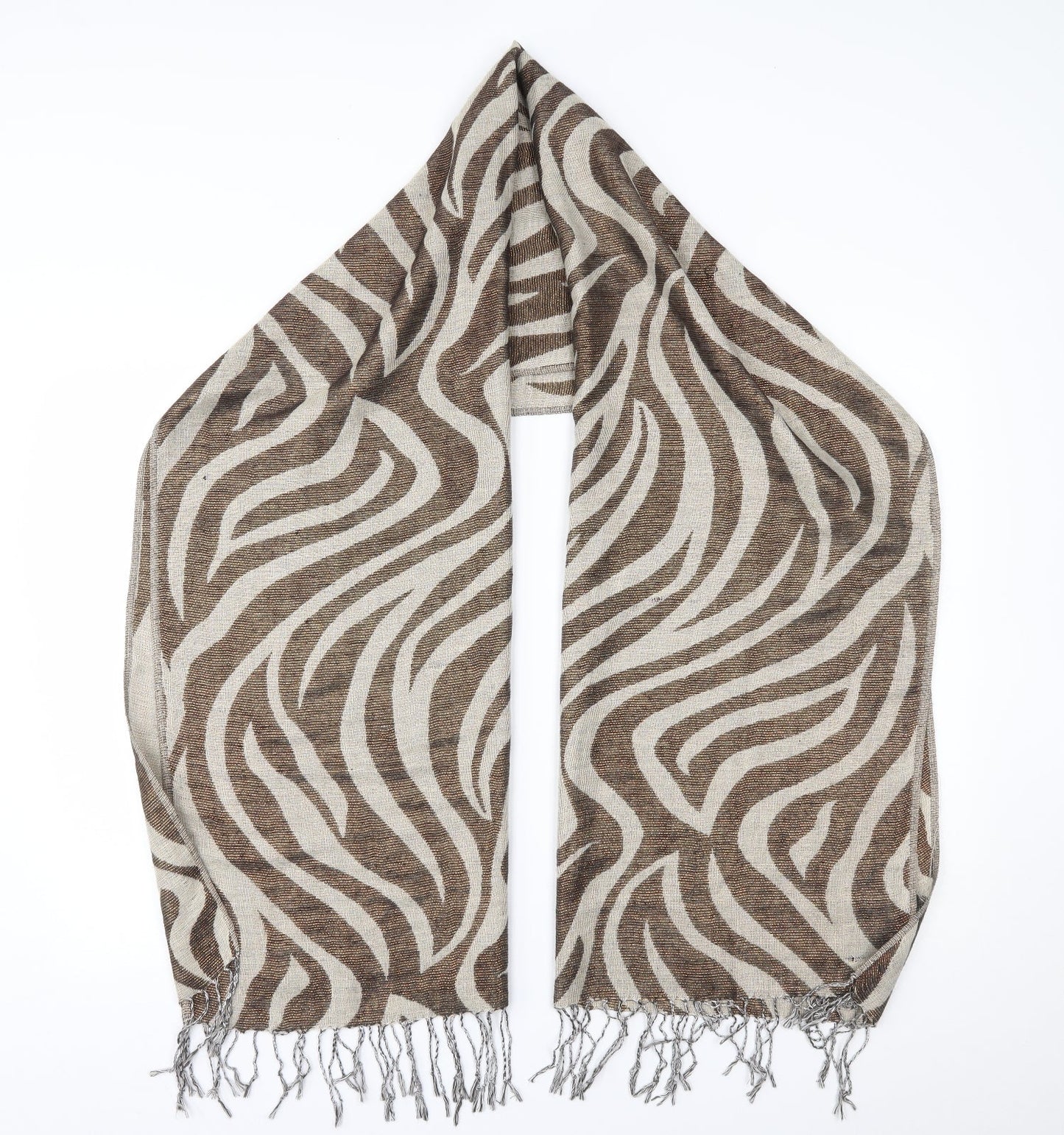 Avon Womens Beige Animal Print   Scarf