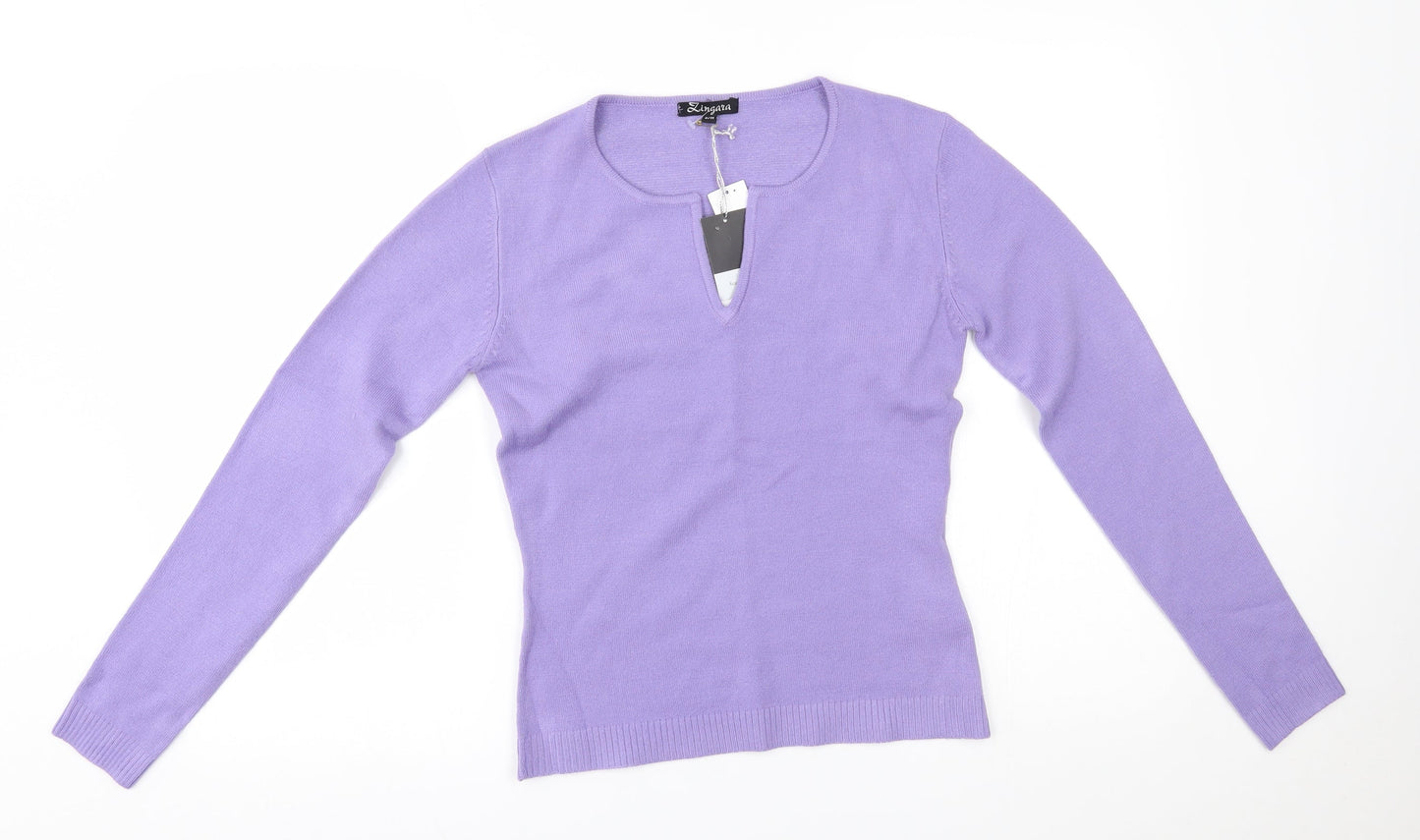 Lingara Womens Purple   Pullover Jumper Size S