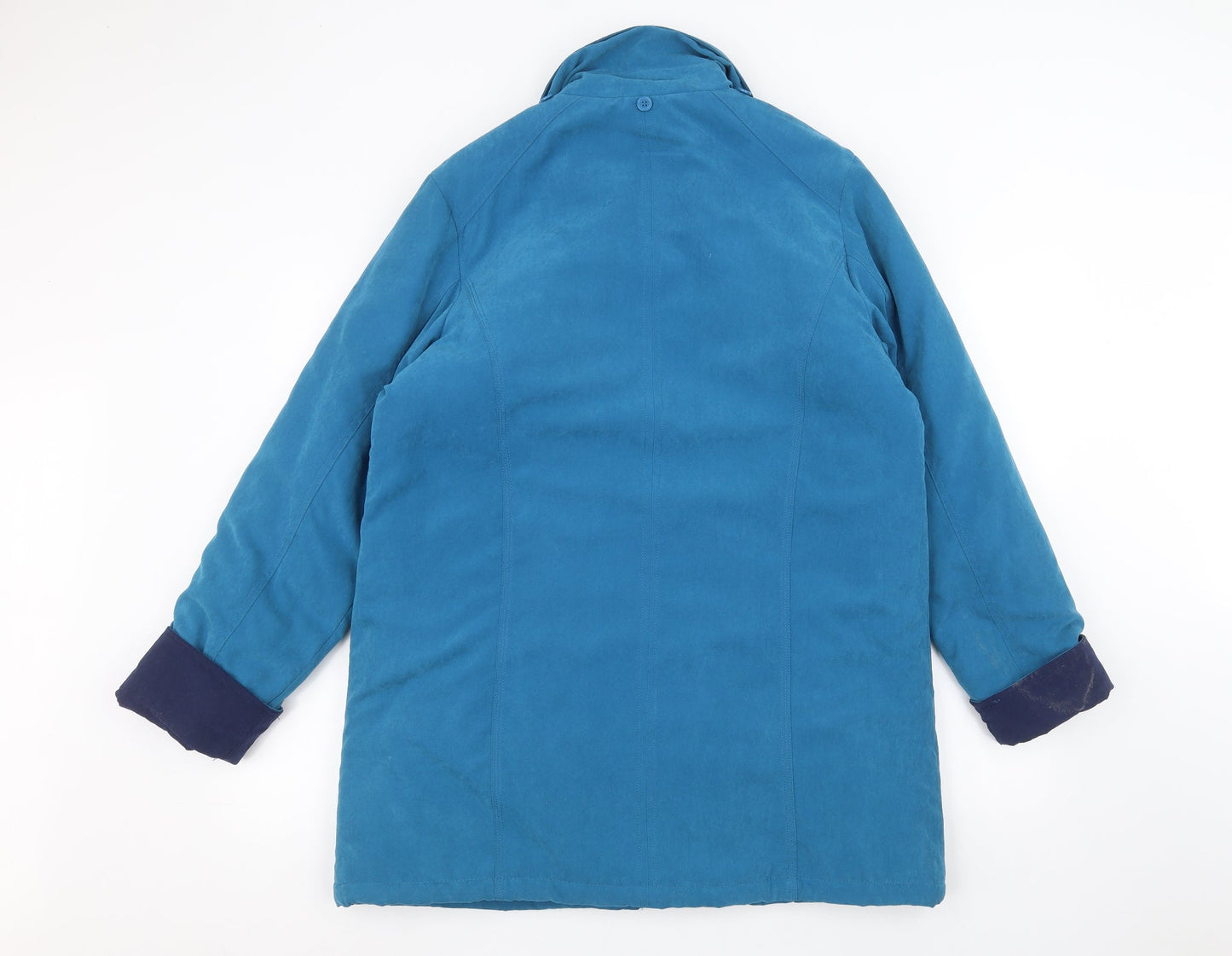 JBC Womens Blue   Overcoat Coat Size 12
