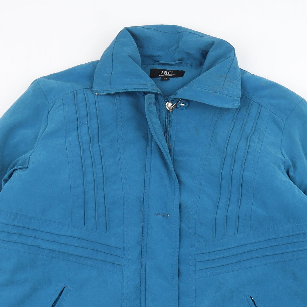 JBC Womens Blue   Overcoat Coat Size 12