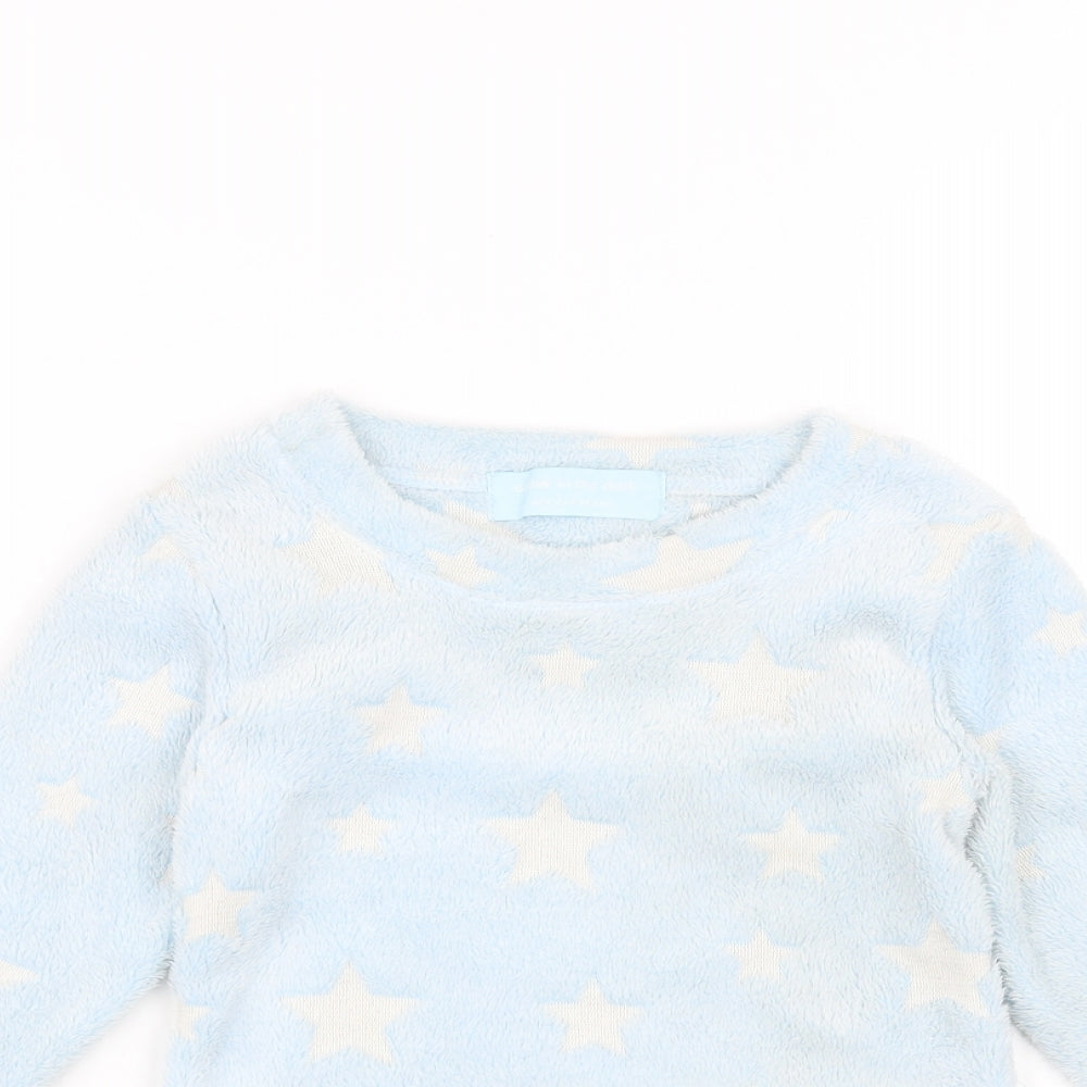 Glow in the dark Girls Blue   Pullover Jumper Size 2-3 Years  - Glow in the dark