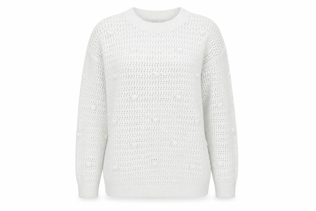 Marks & Spencer Womens White   Pullover Jumper Size S