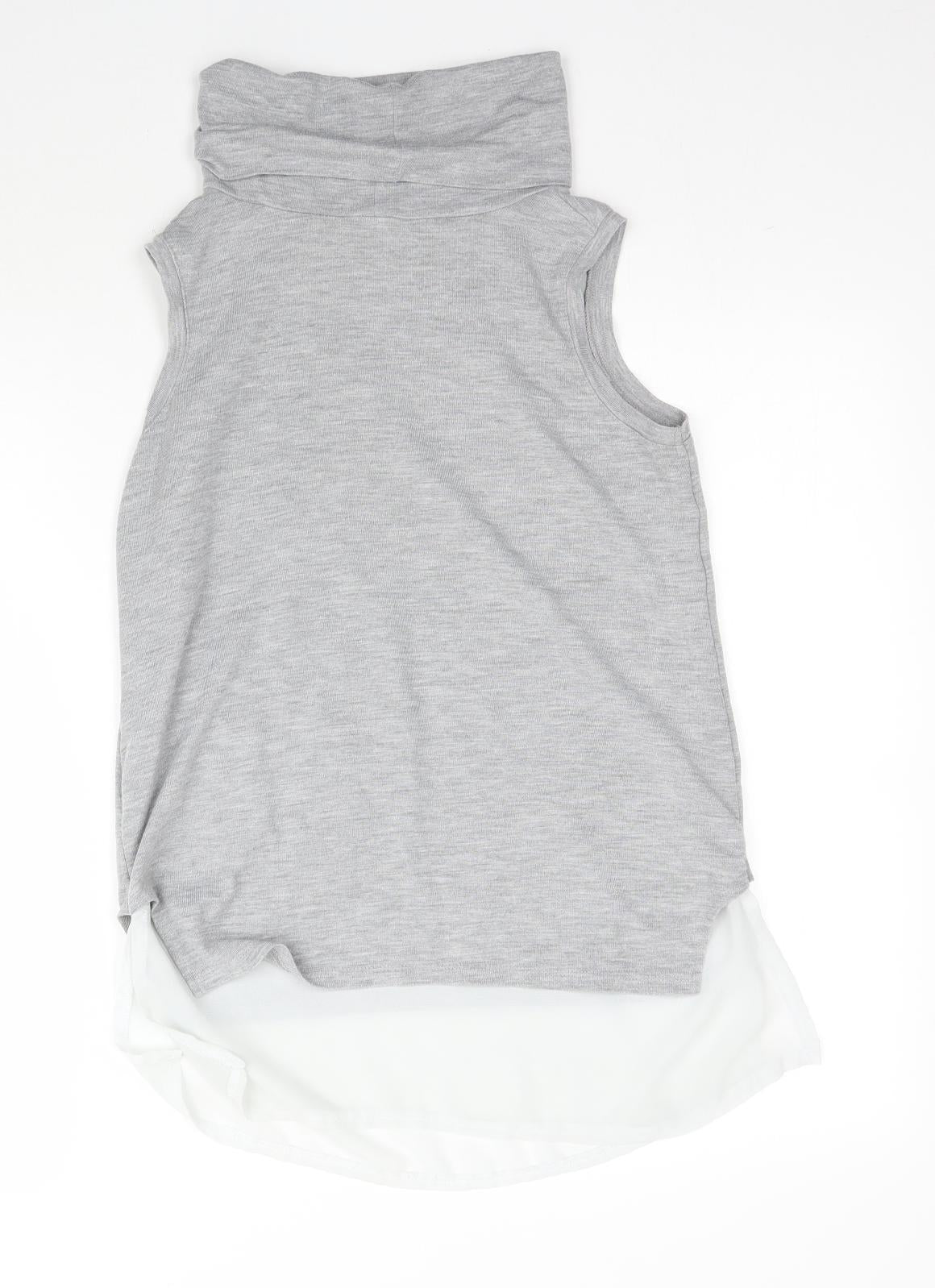 Select Womens Grey   Basic T-Shirt Size 10