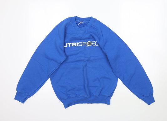 Fruit of the Loom Womens Blue   Pullover Sweatshirt Size S  - Nutrisport.co.uk