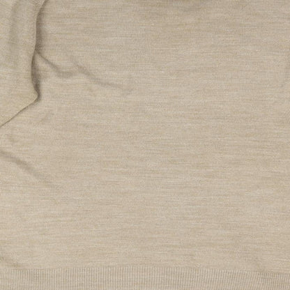 Wolsey Mens Beige  Knit Pullover Jumper Size M