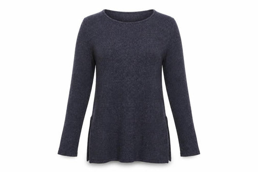 Front view of Atmosphere women’s blue jumper, size UK 10
