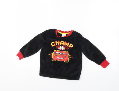 Preloved Disney Boys Black   Pullover Sweatshirt Size 3 Years - Front
