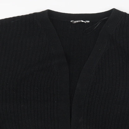 Pep&Co Womens Black   Cardigan Jumper Size M