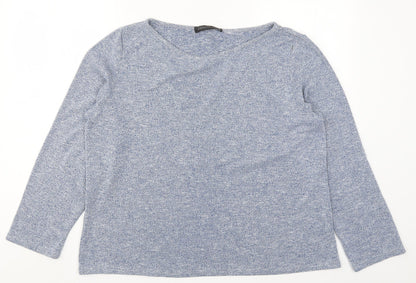 Zanzea Womens Blue  Rayon Basic T-Shirt Size 2XL