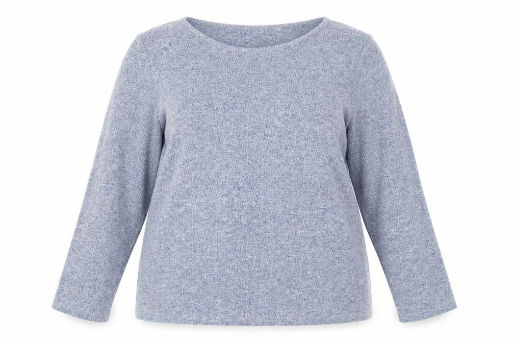 Zanzea Womens Blue  Rayon Basic T-Shirt Size 2XL