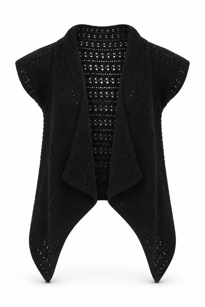 Select Womens Black  Knit Cardigan Jumper Size 16