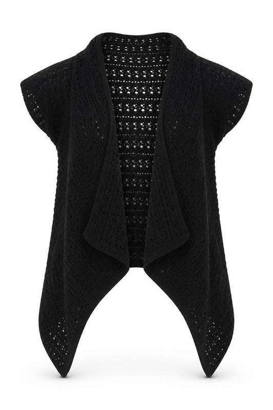 Select Womens Black  Knit Cardigan Jumper Size 16
