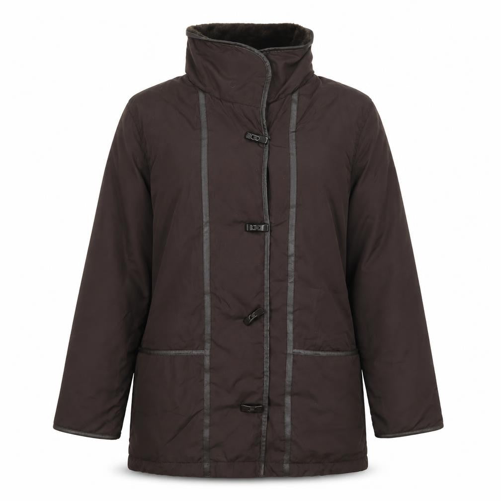 Prewor Womens Brown   Jacket Coat Size S