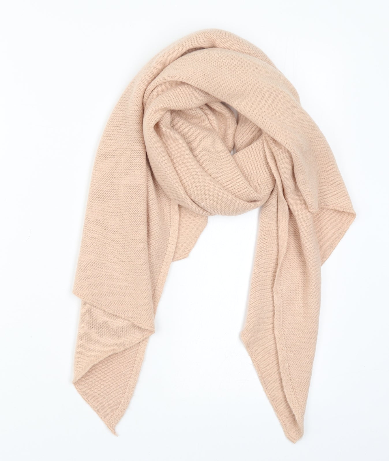 Preworn Womens Pink  Knit  Scarf