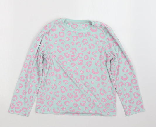 Primark Girls Blue Animal Print  Top Pyjama Top Size 8-9 Years