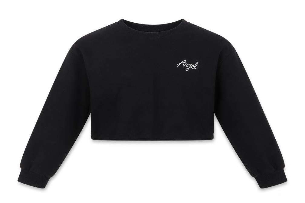 SheIn Girls Black   Pullover Jumper Size 12 Years  - Cropped