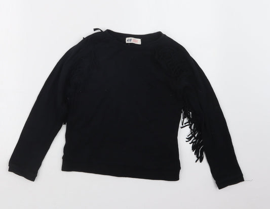 H&M Girls Blue   Pullover Jumper Size 7-8 Years