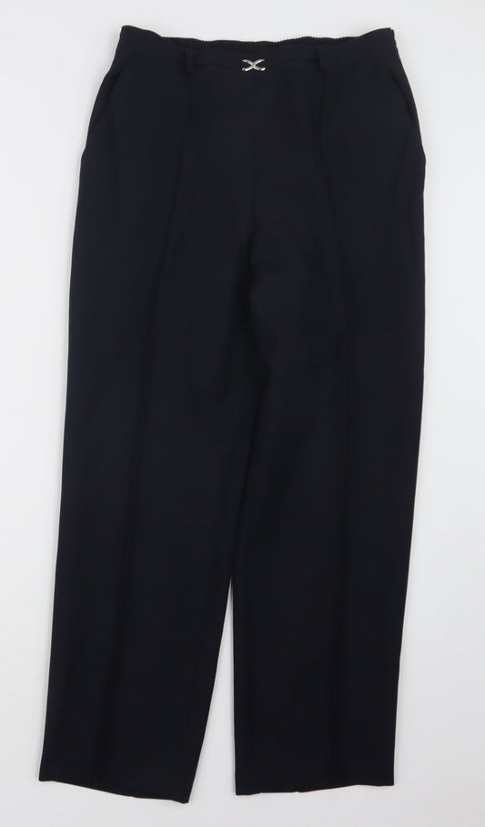 Marks and Spencer Womens Blue   Trousers  Size 10 L26 in