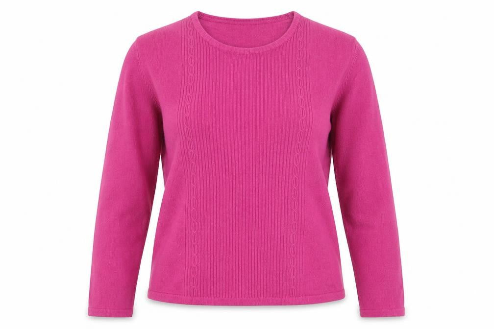 Lauren Taylor Womens Pink  Knit Pullover Jumper Size S