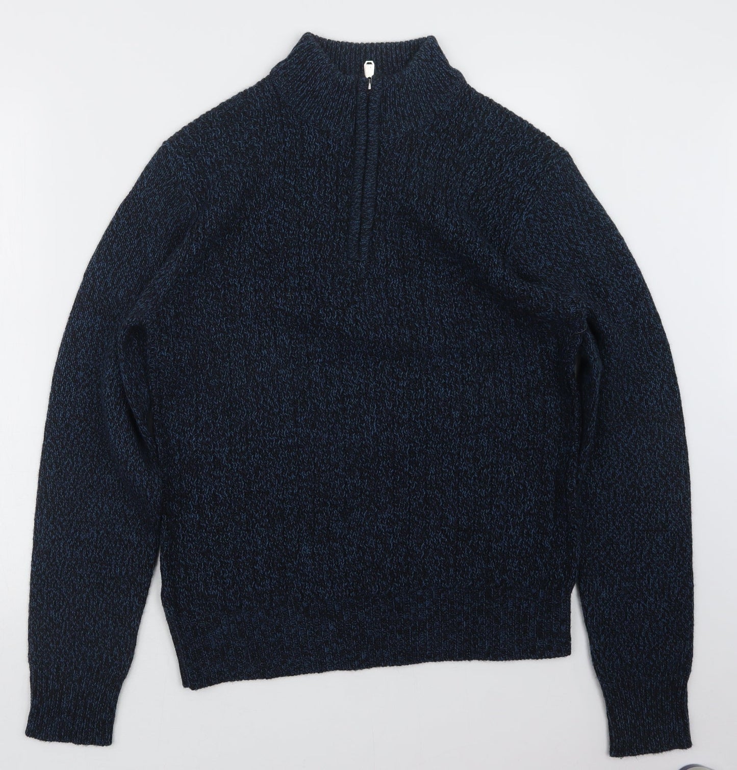 Studio Mens Blue  Knit Pullover Sweatshirt Size M