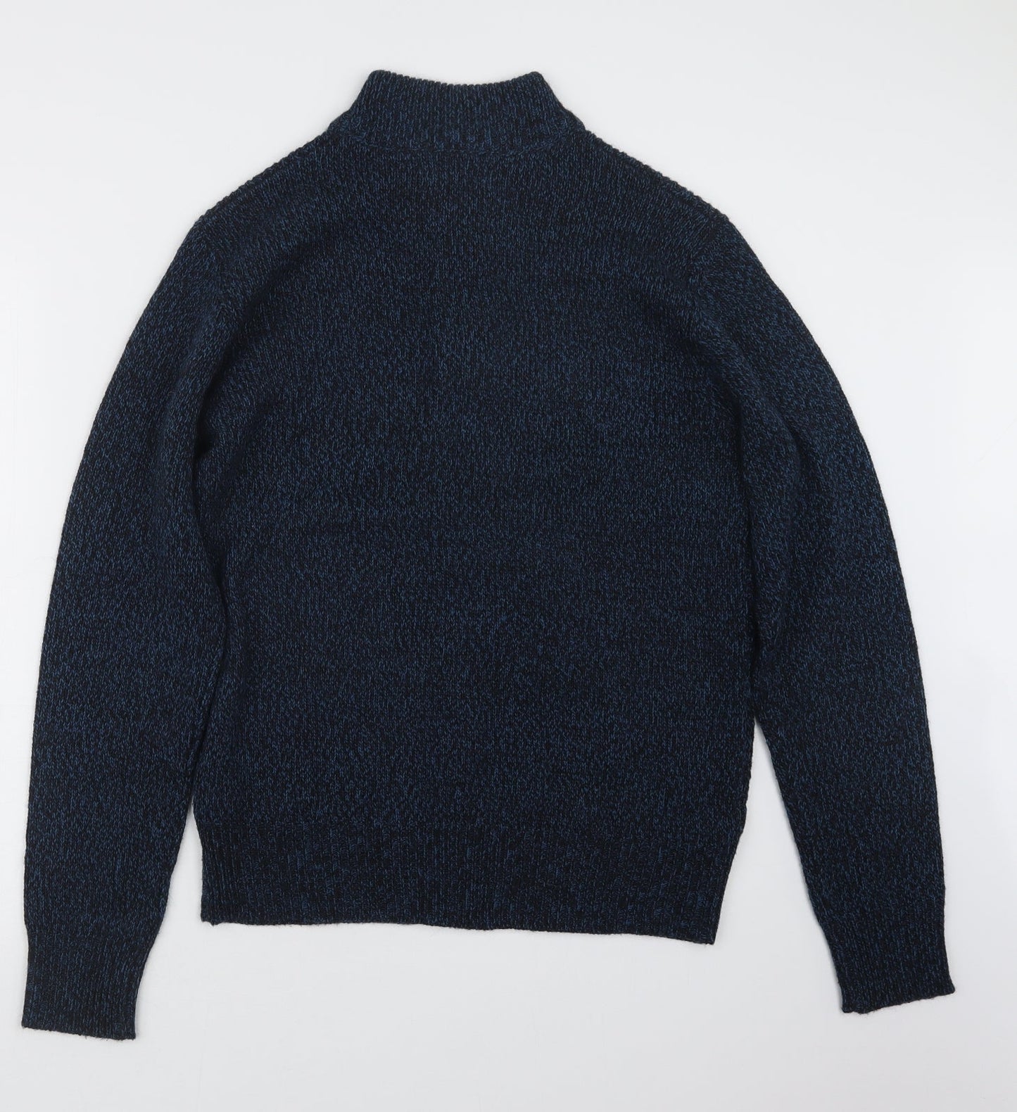 Studio Mens Blue  Knit Pullover Sweatshirt Size M