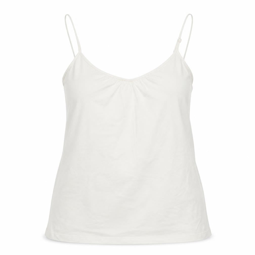 E-vie Womens White   Basic Tank Size 18