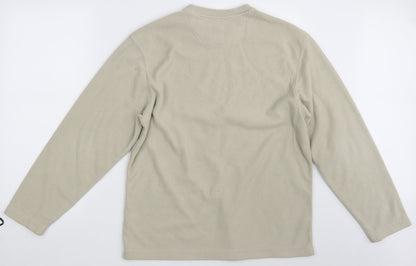 Preloved M&S Mens Beige   Pullover Jumper Size M - Back