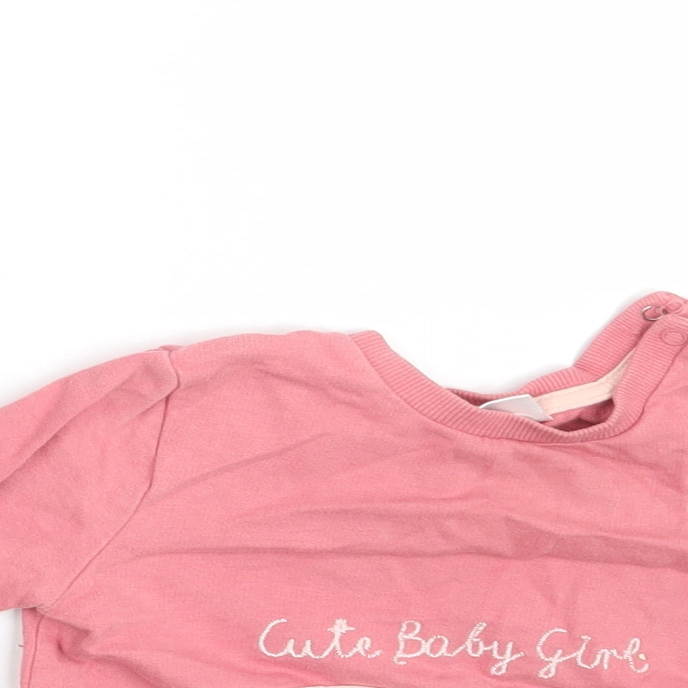 So Cute Girls Pink   Pullover Jumper Size 12-18 Months