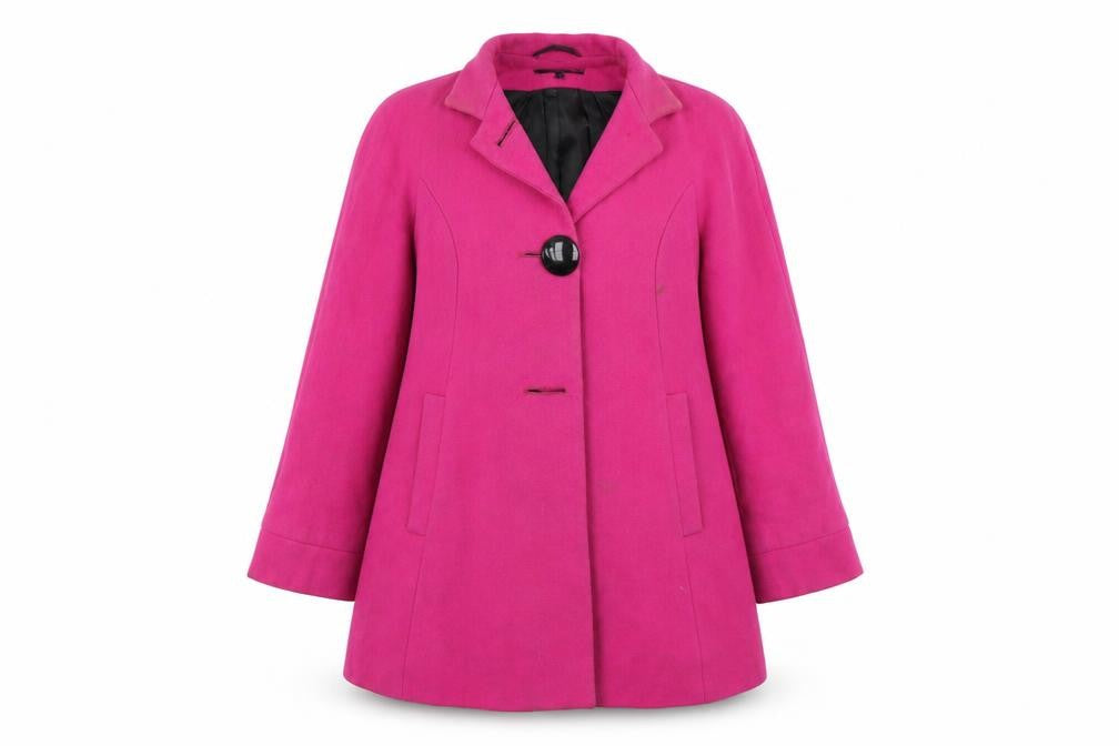River Island Womens Pink   Overcoat Coat Size 12