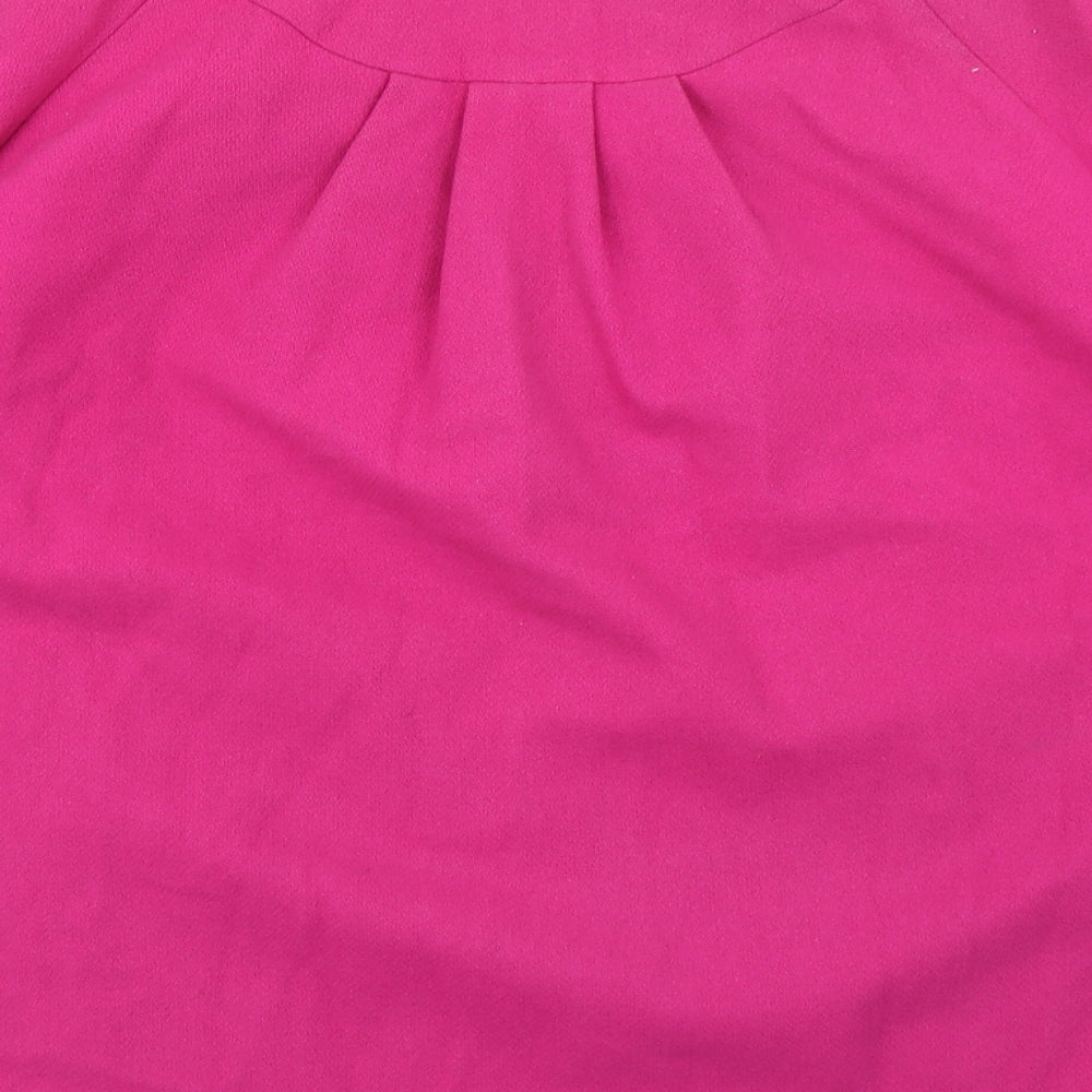 River Island Womens Pink   Overcoat Coat Size 12
