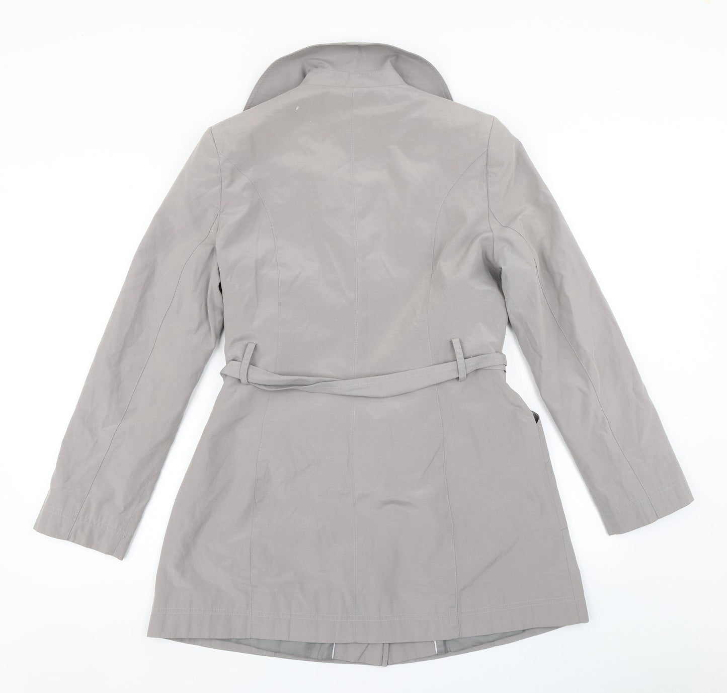 BHS Womens Grey   Overcoat Coat Size 10