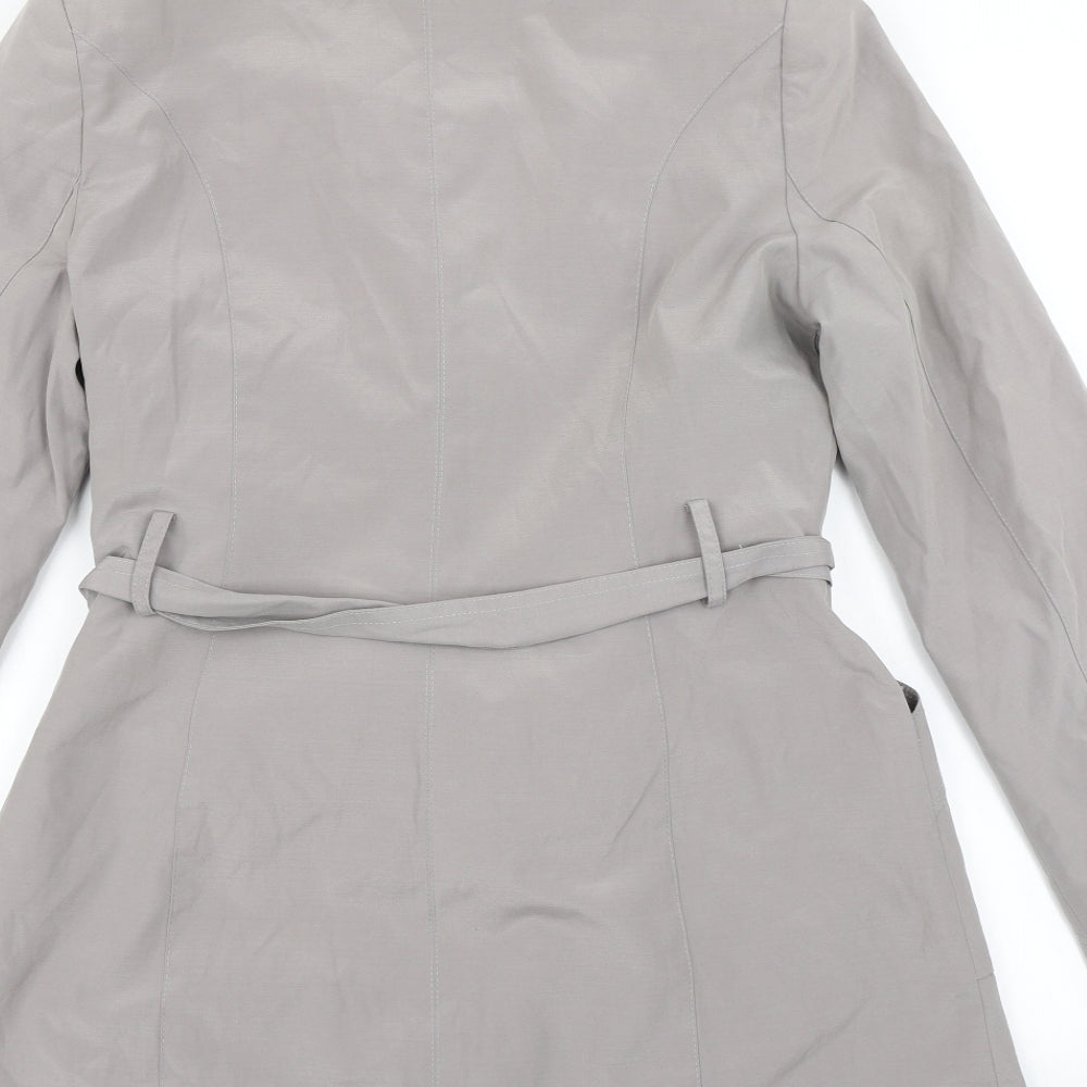 BHS Womens Grey   Overcoat Coat Size 10