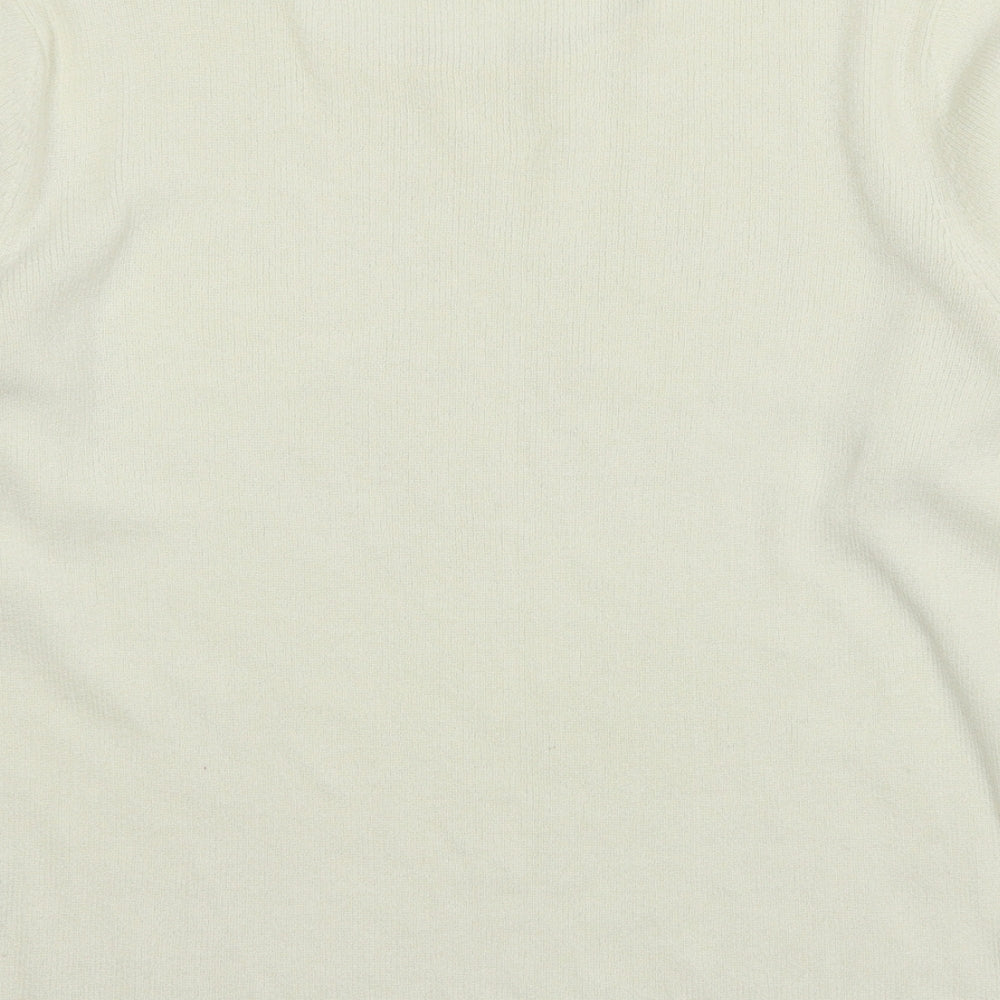 Berkertex Womens Ivory  Knit Pullover Jumper Size 14