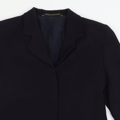 St Michael Womens Blue Jacket Blazer Size 10
