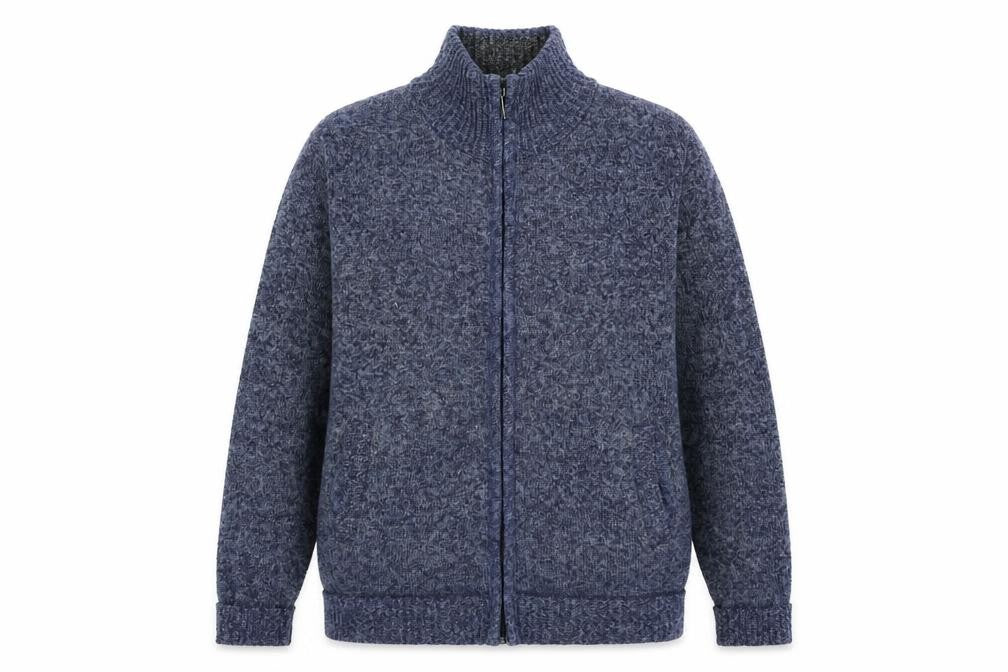Caribou Womens Blue  Knit Cardigan Jumper Size L