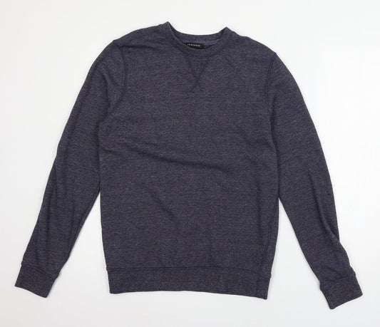 Peacocks Womens Blue  Jersey Pullover Sweatshirt Size S