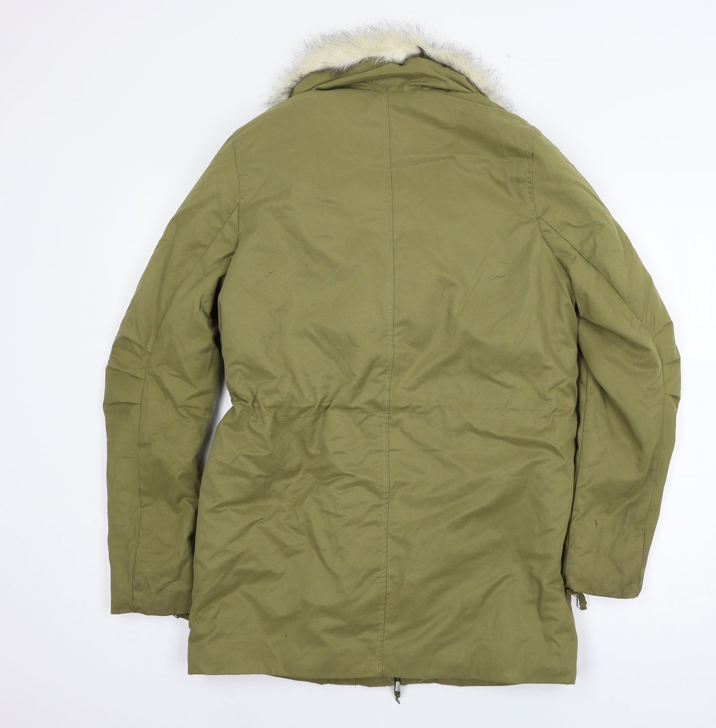 H&M Womens Green   Parka Coat Size 4