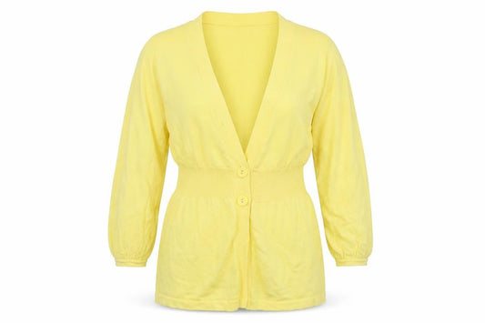 George Womens Yellow  Knit Cardigan Jumper Size 12