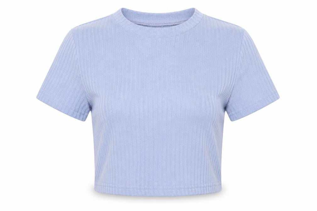 SheIn Womens Blue  Jersey Basic T-Shirt Size XS
