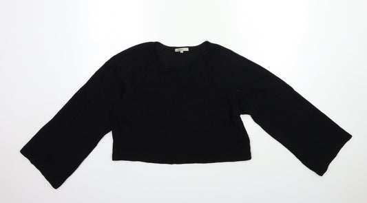 Marks and Spencer Womens Black   Basic Blouse Size 6  - Bell sleeve
