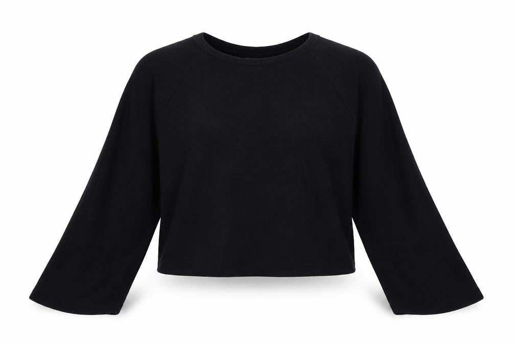 Marks & Spencer Womens Black   Basic Blouse Size 6  - Bell sleeve