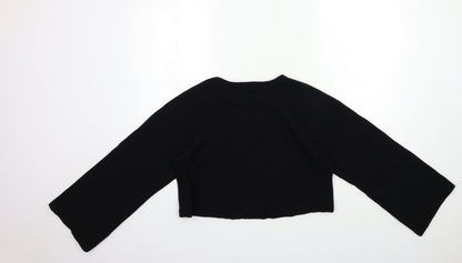 Marks & Spencer Womens Black   Basic Blouse Size 6  - Bell sleeve