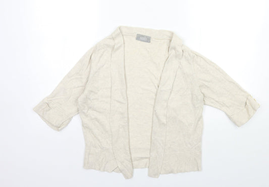 Wallis Womens Beige  Knit Cardigan Jumper Size S