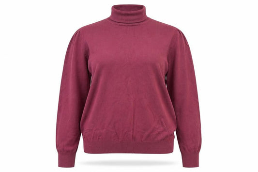 Front view of Papaya women’s purple knit jumper, size UK 20
