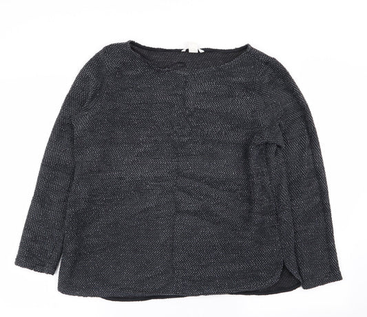 H&M Womens Blue Polka Dot  Pullover Jumper Size M